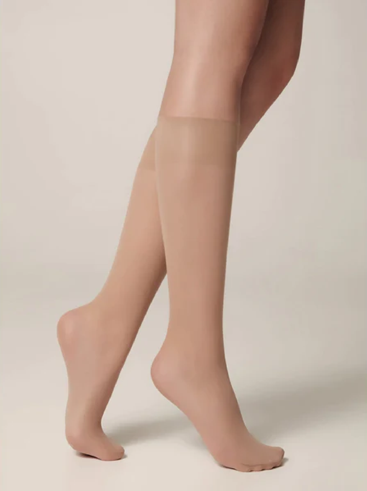 PUDRA 20 - Sheer Knee Highs (2 pairs) - IDEALINE INC.