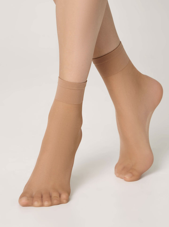 SOLO 20 - Sheer Socks Conte (2 pairs) - IDEALINE INC.