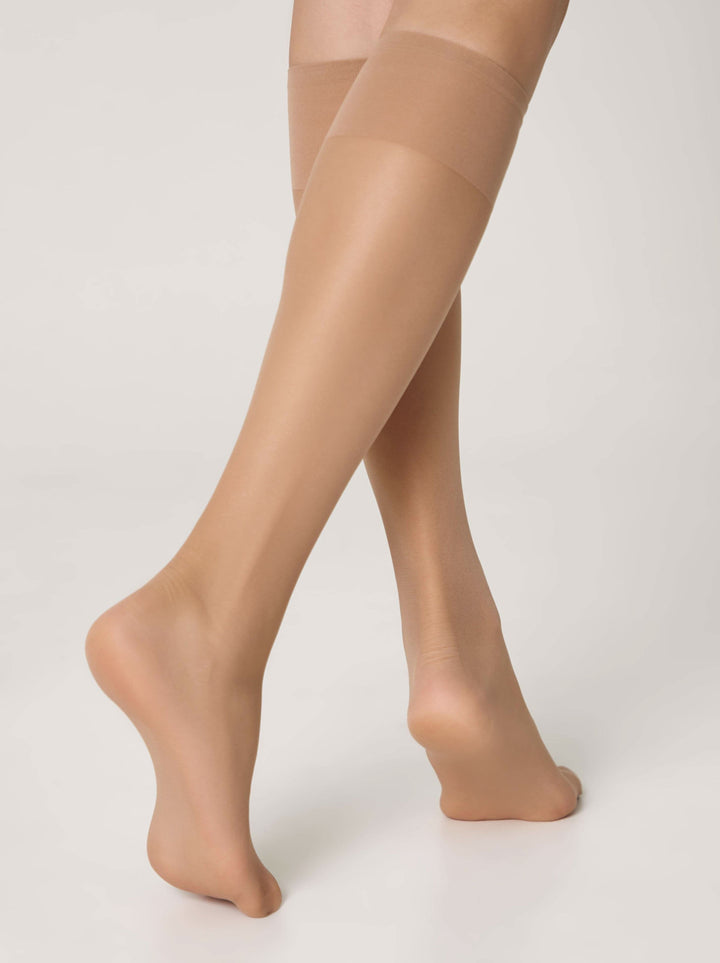 SOLO 20 - Sheer Knee Highs by Conte (2 pairs) - IDEALINE INC.