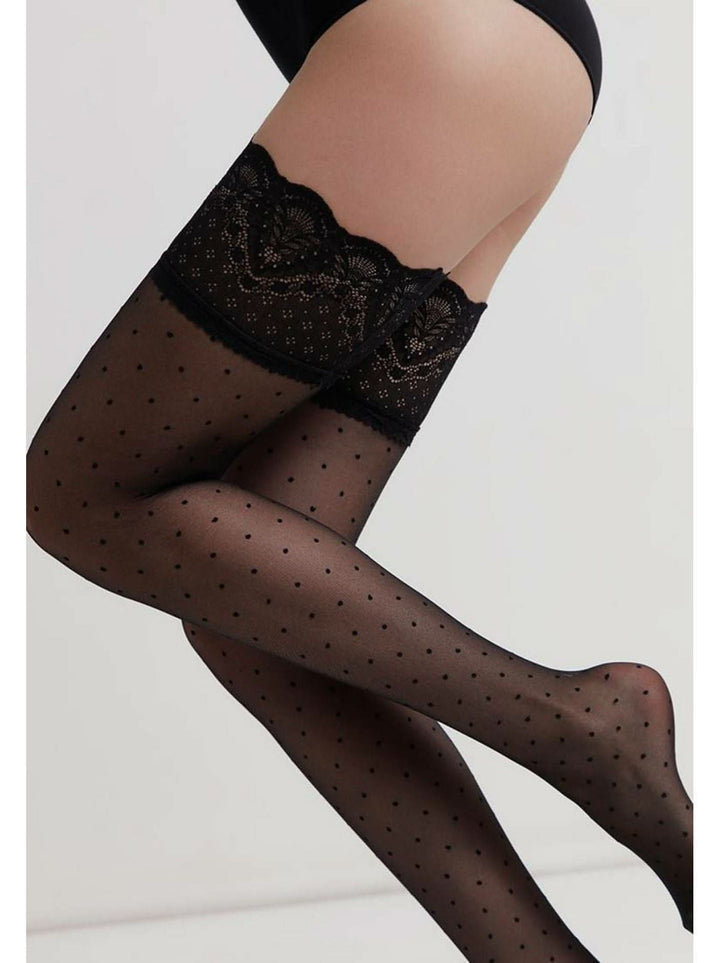 HAPPY 20 - Playful Polka Dot Sheer Stockings - IDEALINE INC.