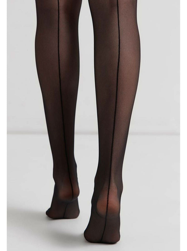 SENSE 20 - Classic Charm Back Seam and Lace Stockings - IDEALINE INC.