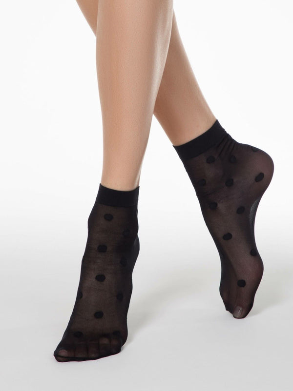 FANTASY 20 - Polka Dot Socks by Conte - IDEALINE INC.