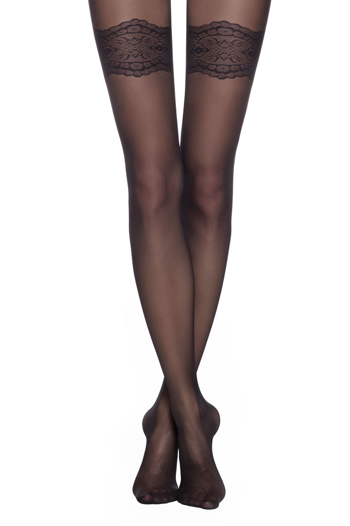 CONTE PERFECT 30 - Fantasy Stockings Effect Tights - IDEALINE INC.