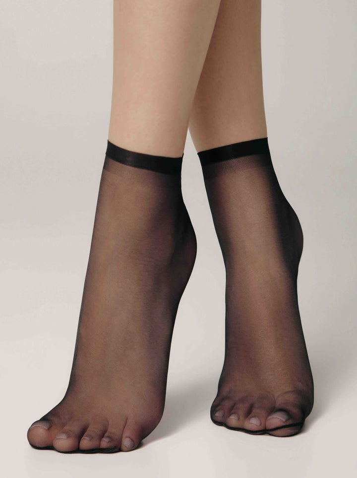 SUMMER 8 - Sheer Socks Conte (2 pairs) - IDEALINE INC.