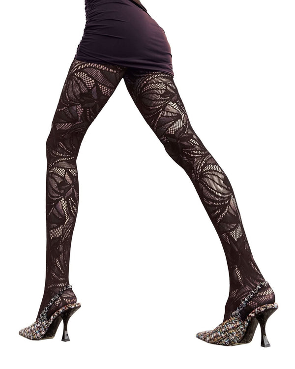 IL CAIRO RETE - Floral lace effect Tights